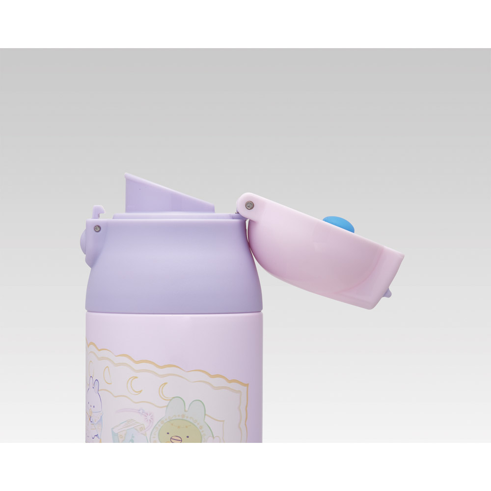 ステンレス マグ ボトル 500ml ロック 付き ワンプッシュ 水筒 直飲み 保温 保冷 skater SDPC5 スケーター すみっコぐらし すみっこ ぐらし 女の子 女子