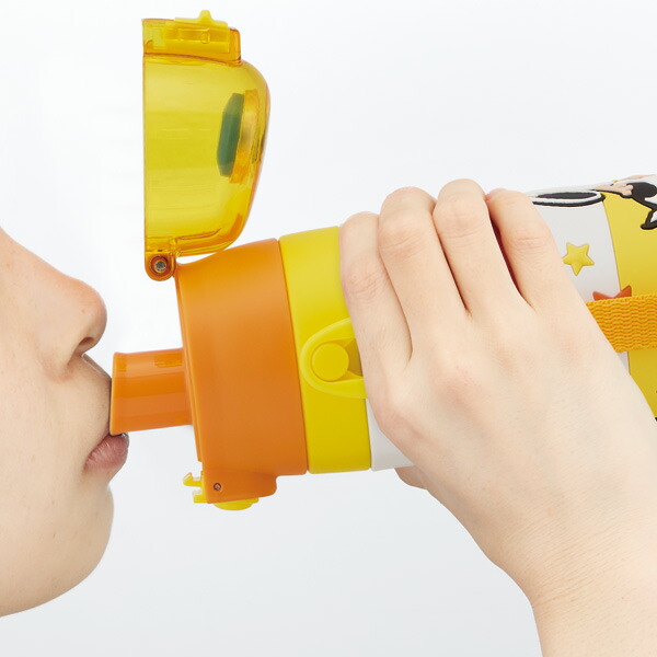 立体プリント 水筒 キッズ ワンタッチ 直飲み ステンレス 480ml おしゃれ かわいい スケーター SDPV5