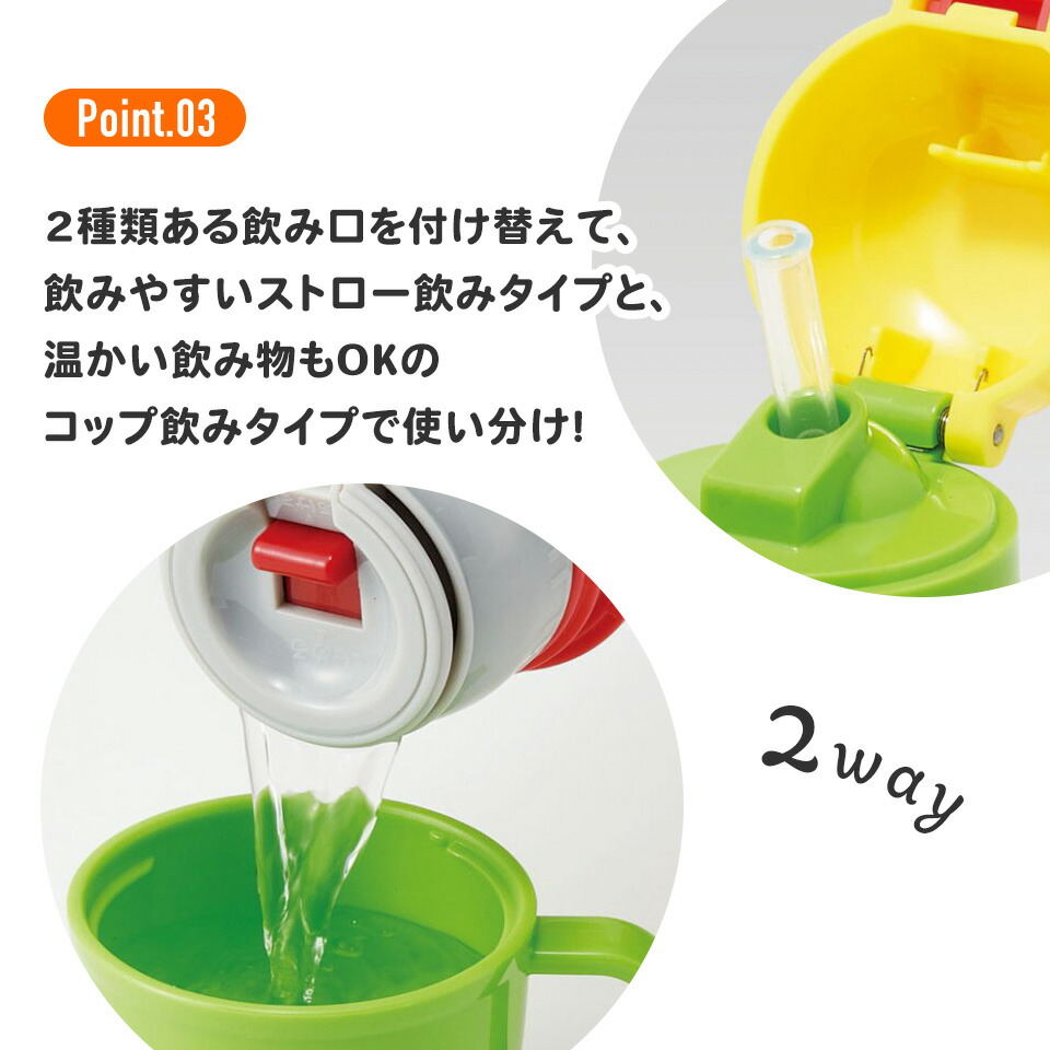 【送料無料】ストロー飲み コップ飲み兼用 2WAYステンレスボトル 400ml/350ml キミとアイドルプリキュア/SKCP3_4973307707049