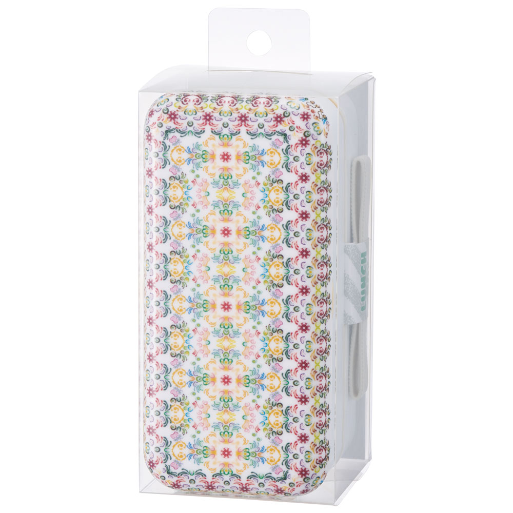 お弁当箱 2段 600ml 弁当箱 ランチボックス 二段 食洗機対応 メラミン製フタ skater スケーター SLBW6M 天平文様 夢幻 薄紅 和柄 男性 女性 メンズ レディース