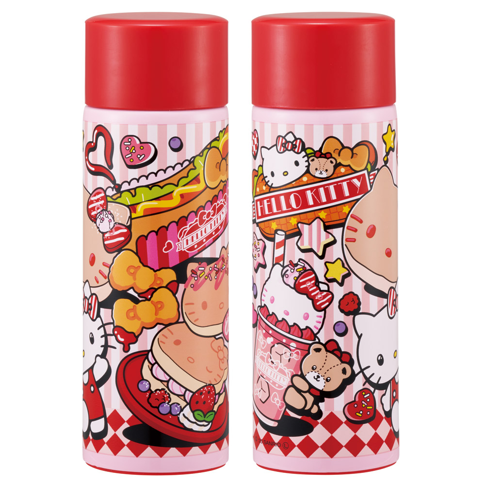 スケーター 水筒 ミニ サイズ 120ml ステンレスボトル キャラクター 子供 キッズ おしゃれ skater SMBC1B キティ ハローキティ キティちゃん サンリオ 女の子【軽量 スリム 保冷 保温 シンプル ギフト プレゼント 母の日 誕生日】