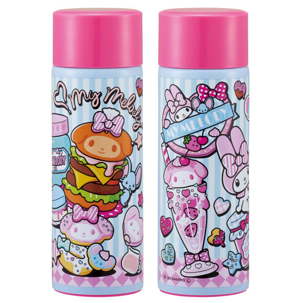 スケーター 水筒 ミニ サイズ 120ml ステンレスボトル キャラクター 子供 キッズ おしゃれ skater SMBC1B マイメロディ マイメロ サンリオ 女の子 女子【軽量 スリム 保冷 保温 シンプル ギフト プレゼント 母の日 誕生日】