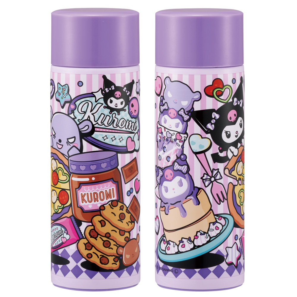 スケーター 水筒 ミニ サイズ 120ml ステンレスボトル キャラクター 子供 キッズ おしゃれ skater SMBC1B クロミ クロミちゃん サンリオ 女の子 女子【軽量 スリム 保冷 保温 シンプル ギフト プレゼント 母の日 誕生日】