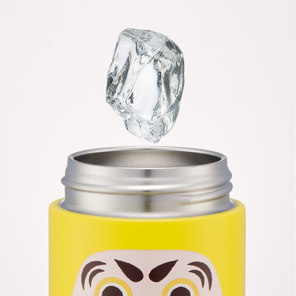 スケーター 水筒 ステンレス マグ ボトル 180ml 保温 保冷 コロンとした かわいい フォルム skater SMGD3 だるまっこ 山吹 だるま 黄色 イエロー 金運【ポケットサイズ 丸み おしゃれ マグボトル 子供 大人】