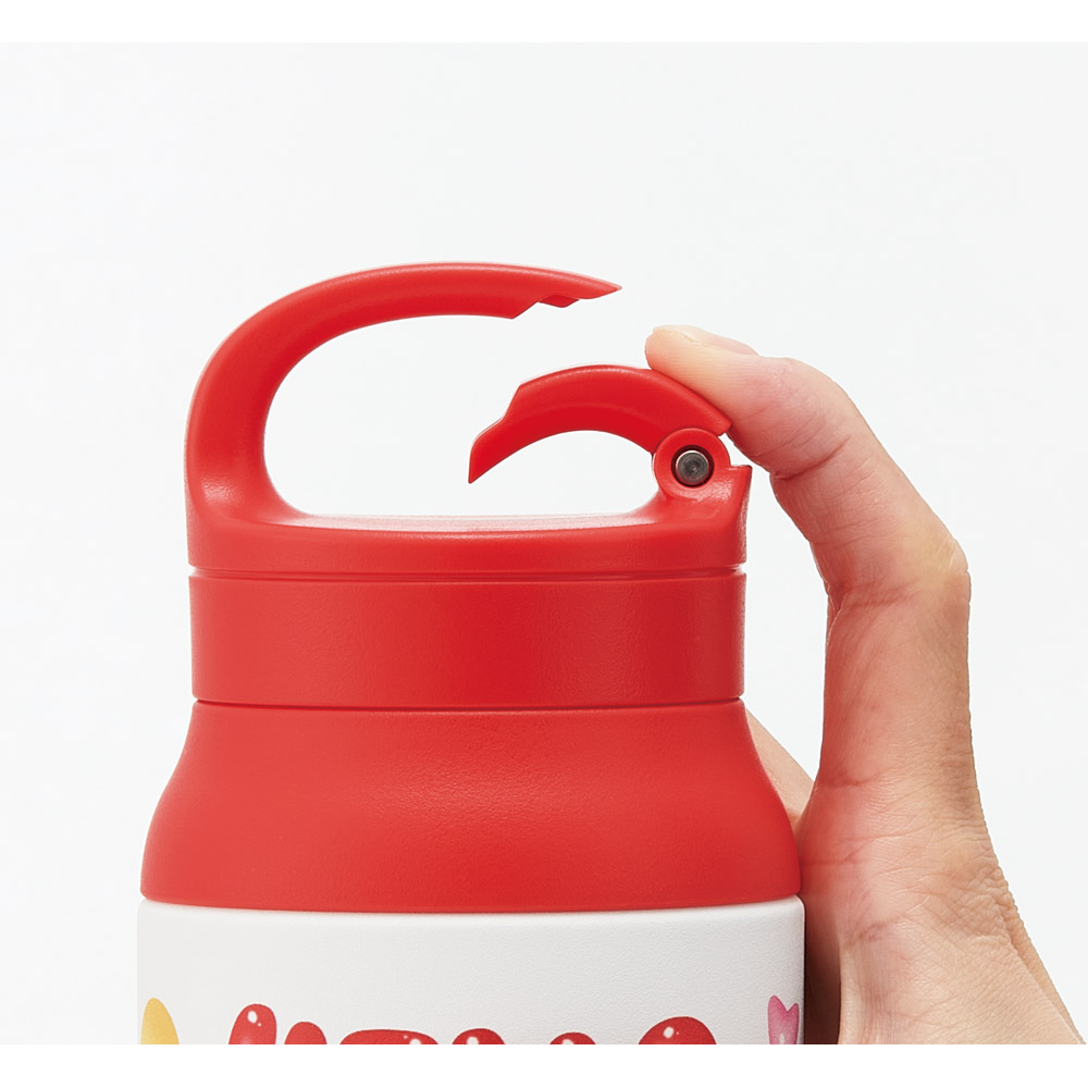 スケーター 水筒 600ml カラビナ ハンドル ステンレス ボトル 保温 保冷 キッズ 子供 STBC6 キティ ハローキティ キティちゃん サンリオ 女の子【キャラクター こども 真空二重構造 水分補給】