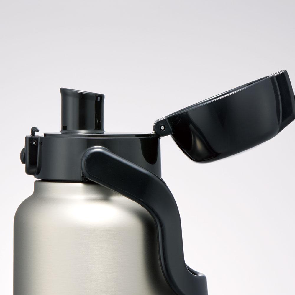 ハンドル付ワンプッシュダイレクトボトル 1200ml シルバー/STD12H_4973307596797