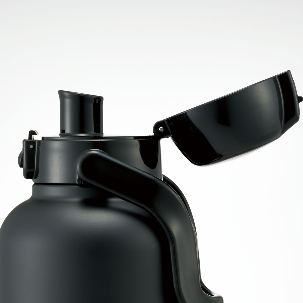 ハンドル付き ワンプッシュ 直飲み 水筒 2L 2000ml 持ち手 ステンレス ボトル skater スケーター STD20H ブラック 黒 男の子 女の子 男子 女子 メンズ
