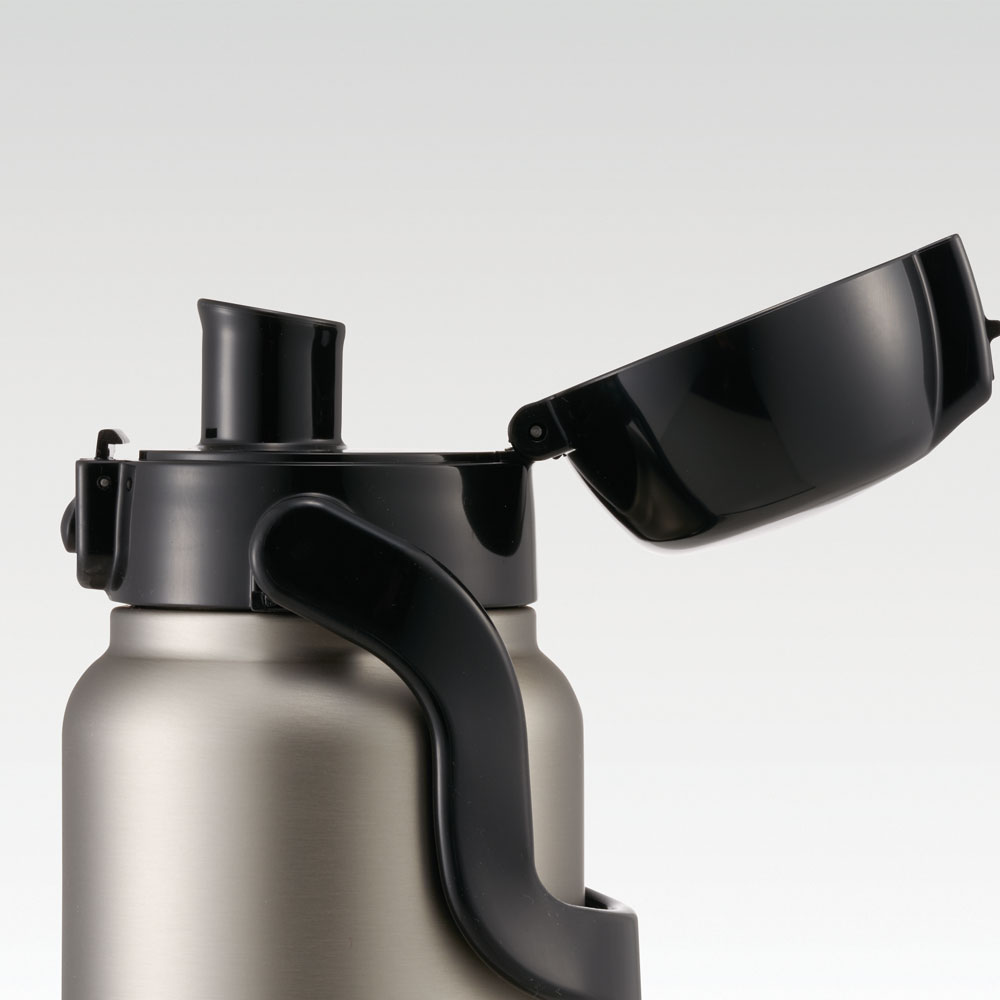 ハンドル付ワンプッシュダイレクトボトル 800ml シルバー/STD8H_4973307596728