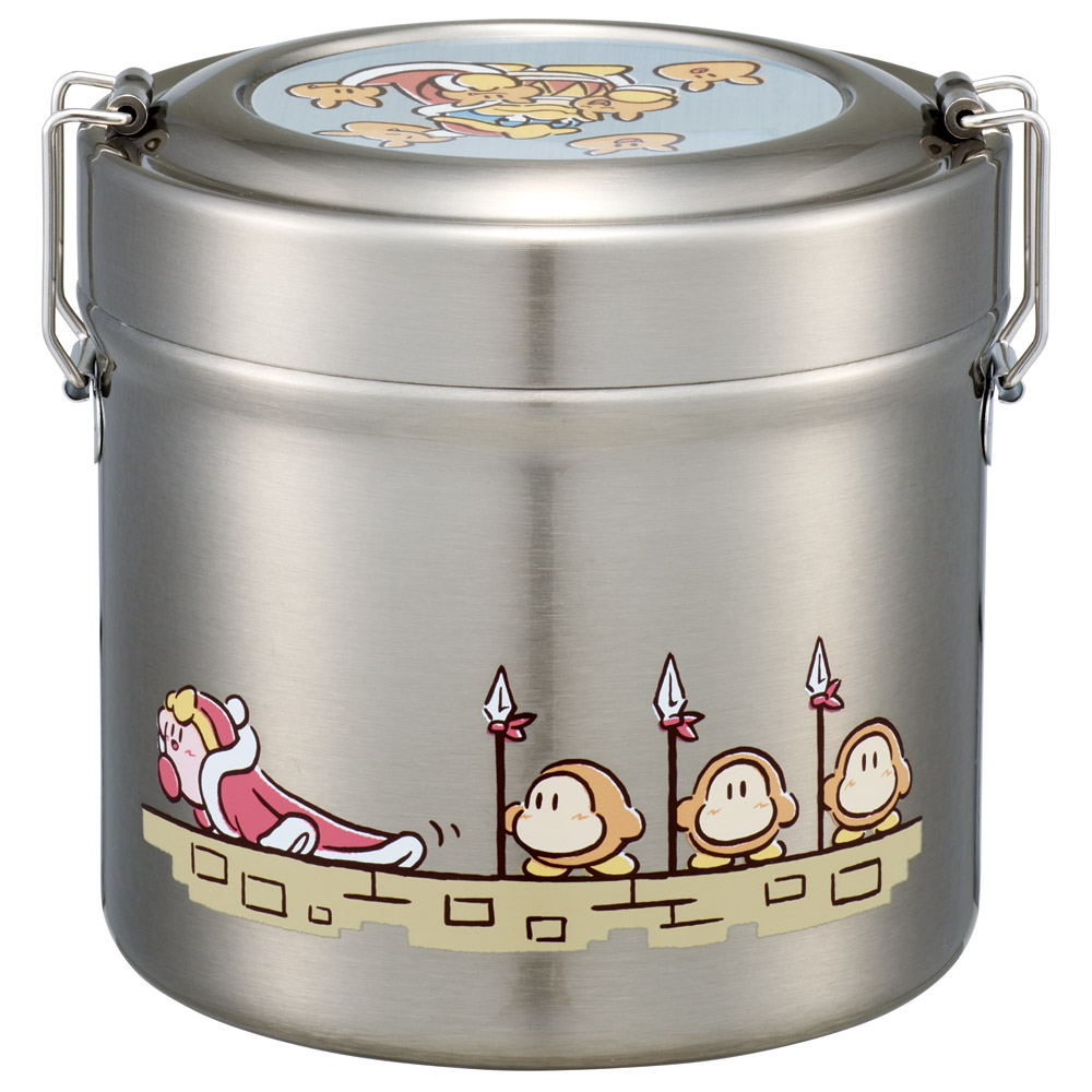 【送料無料】抗菌真空ステンレスランチジャー 840ml/2段星のカービィ フレンズ/STLB2AG_4973307679216