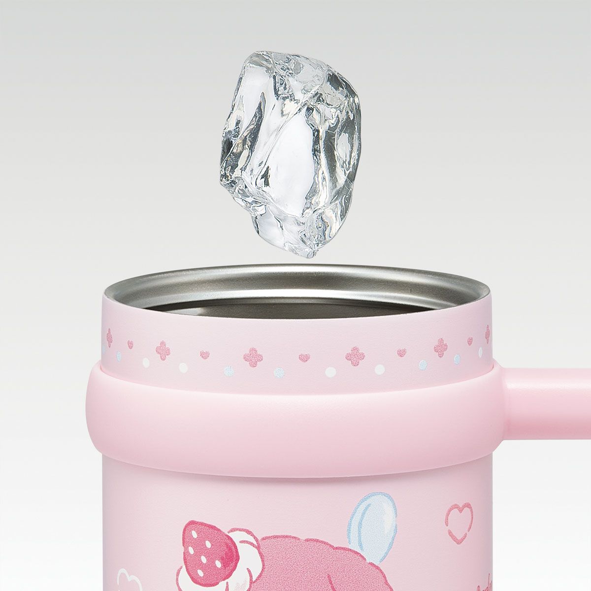 スケーター ハンドル付き ストロー タンブラー 700ml 保冷 専用 マスコット付き skater STSTBM7 マイメロディ マイメロ サンリオ 女の子 女子【子供 キッズ 大人 真空二重構造 持ち手付き】