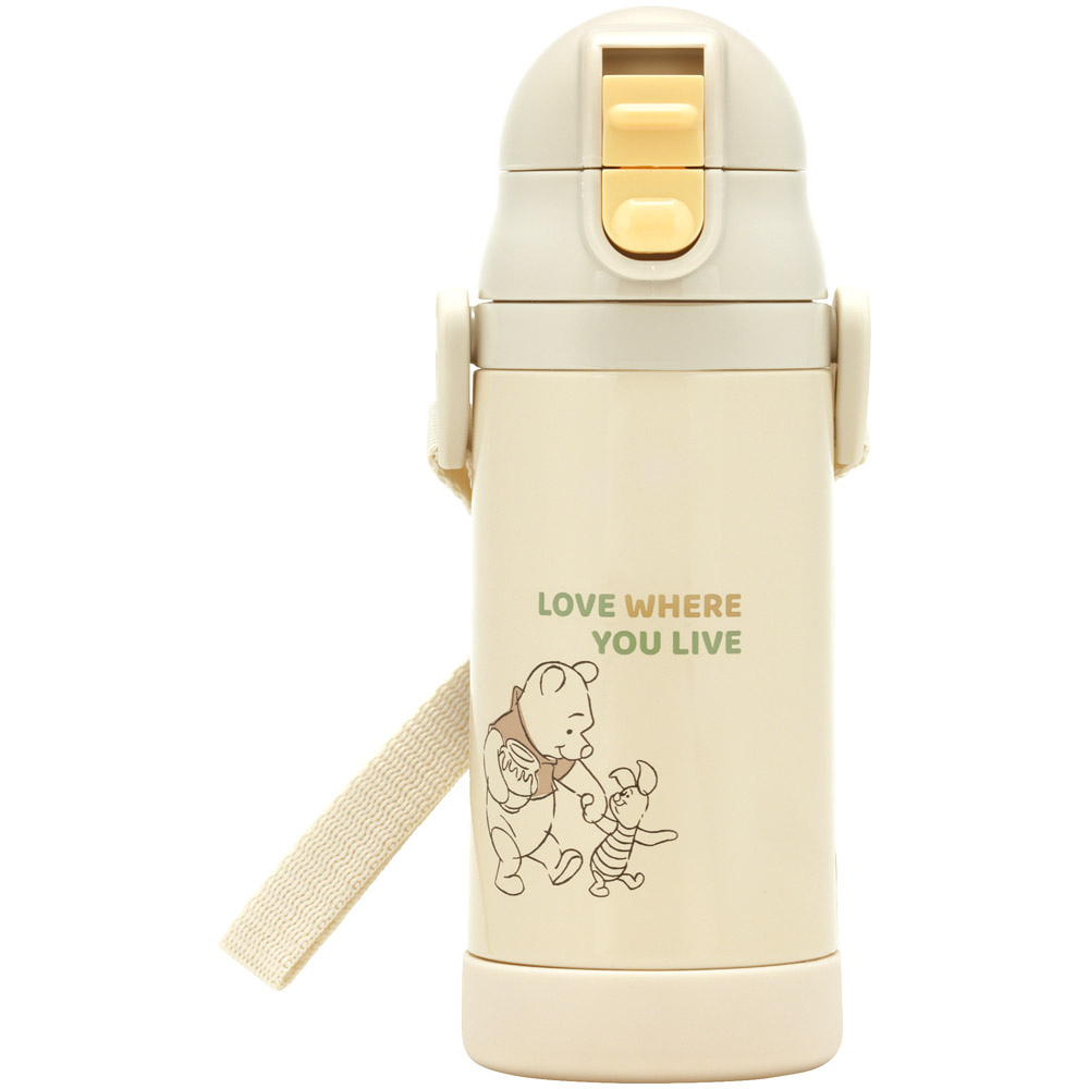 【送料無料】保冷 ステンレス ストローマグ 350ml ベビーマグ ベビー 水筒 赤ちゃん マグ skater スケーター STWM3N くまのプーさん ピグレット プーさん Pooh 女性【トレーニングマグ 子供 ワンプッシュ かわいい ギフト】