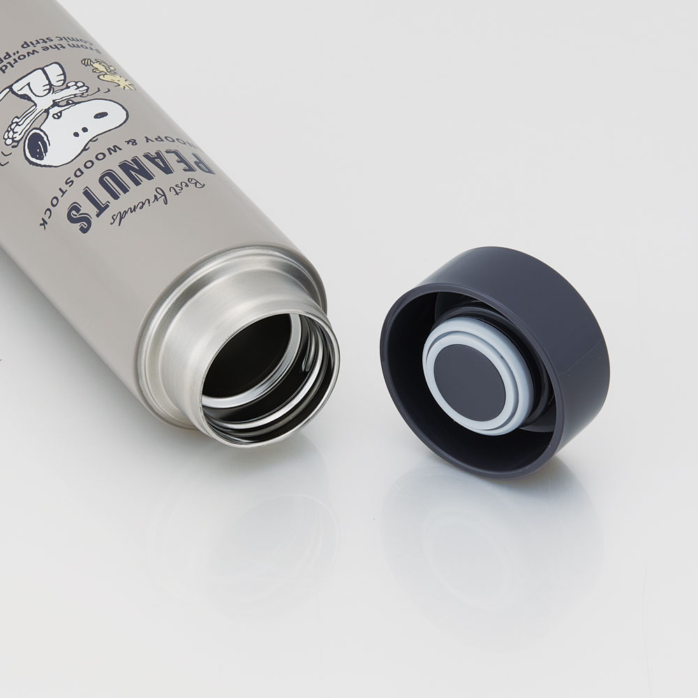 【送料無料】超軽量ステンレスマグボトル 350ml スヌーピー　バッジ／STYL4_4973307679452