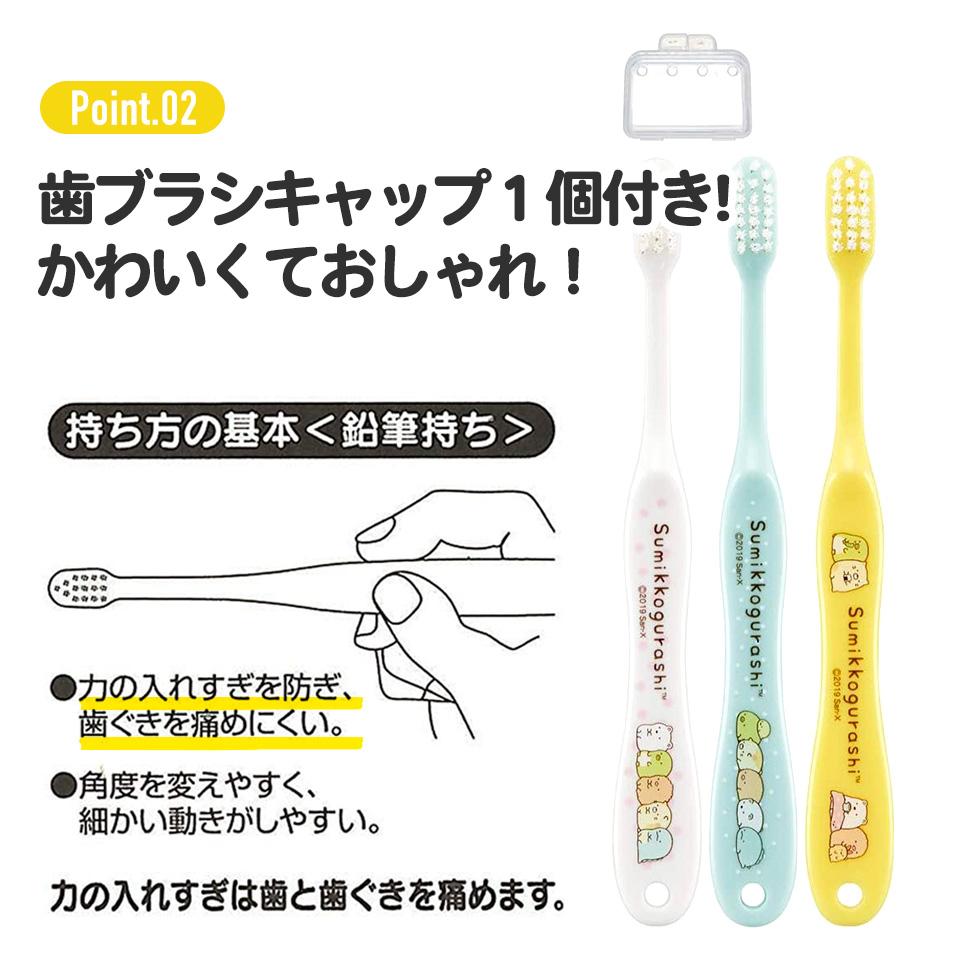 歯ブラシ 3本セット/小学生用トトロ プランツ/TB6ST_4973307647628/スケーター