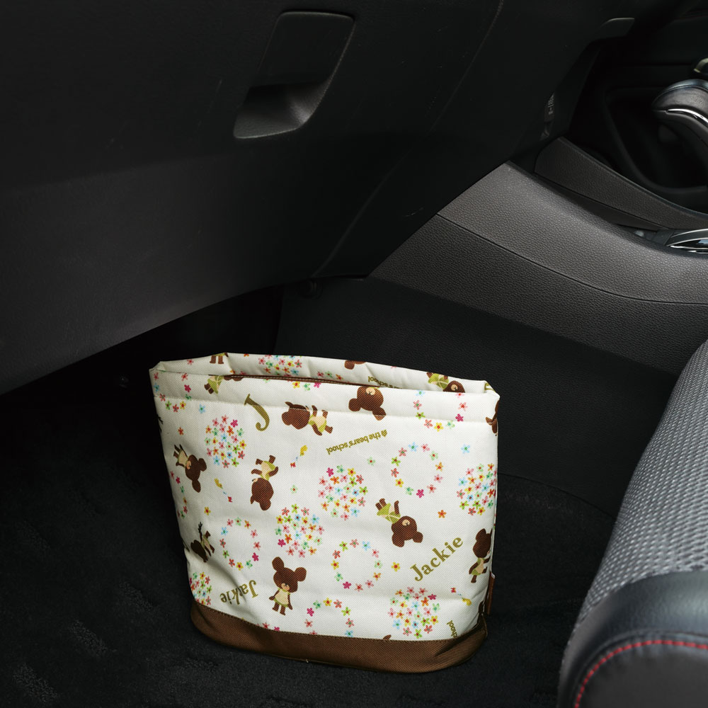 ダスト ボックス くまのがっこう 車 小物整理 ゴミ箱 CDB1 スケーター【カー用品 車内 便利 ドライブ グッズ かわいい キャラクター クマ】