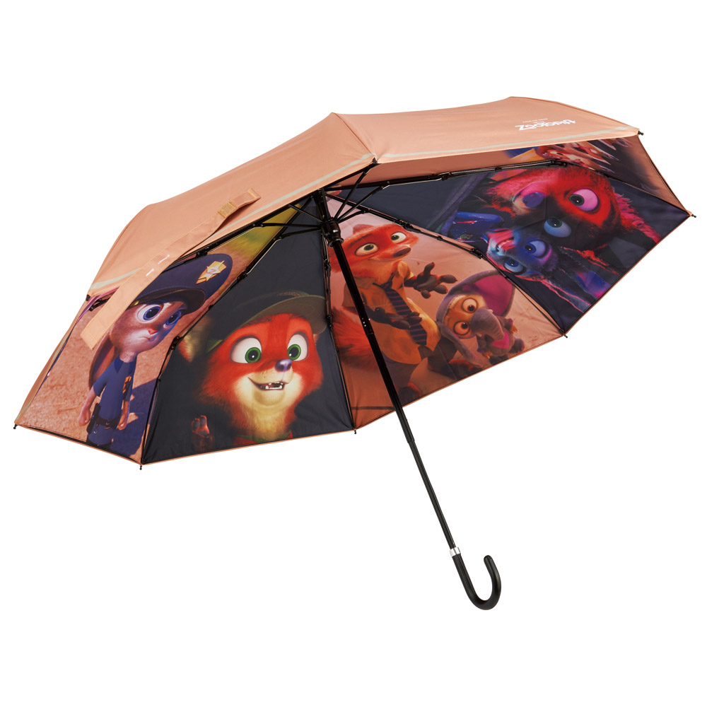 スケーター 日傘 晴雨兼用 傘 UVカット 遮光 遮熱 両面印刷 折りたたみ 55cm skater UBOTBP55 ズートピア ファイナルフレーム ニック ジュディ ディズニー【両面プリント 折りたたみ傘 手開き グラスファイバー】 【 レイン】
