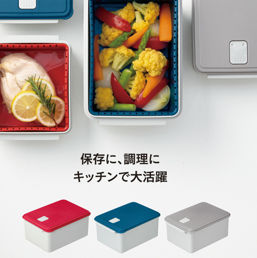 電子レンジ スチーム 調理 保存 容器 L チキン 野菜 魚 調理 簡単 ヘルシー スケーター skater UDY2ST レッド 赤 あか おしゃれ シンプル