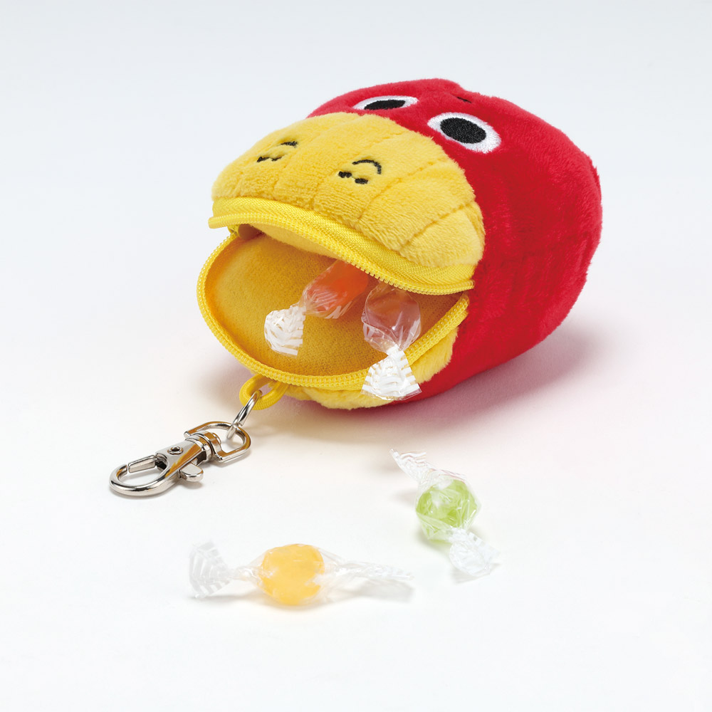 ぬいぐるみ リール付き キーホルダー マスコット 鍵 小物入れ 可愛い 子供 キッズ skater スケーター ZRNK1 バーガーコンクス ポテト BURGER CONX 男の子 女の子【小物ケース キーリング リール こども】