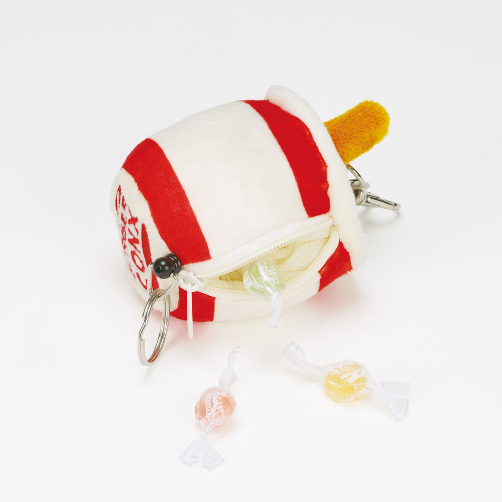 ぬいぐるみ リール付き キーホルダー マスコット 鍵 小物入れ 可愛い 子供 キッズ skater スケーター ZRNK1 バーガーコンクス ドリンク BURGER CONX 男子 女子【小物ケース キーリング リール こども】