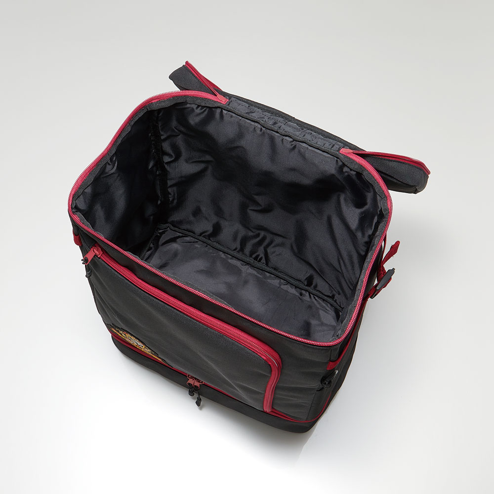スクエアバッグ 27L 通勤 通学 バッグ かばん カバン リュック 旅行 底 靴 スケーター skater ZSQB1 エンブレム ブラック 黒【底ポケット シューズ トラベル 鞄】