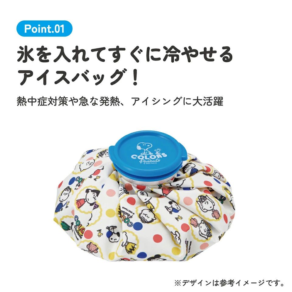 氷嚢 氷のう Mサイズ 直径約20cm アイスバッグ アイスパック アイシング 冷却 skater スケーター ICB2 スヌーピー SNOOPY ピーナッツ 女性 レディース【キャラクター グッズ 暑さ対策】
