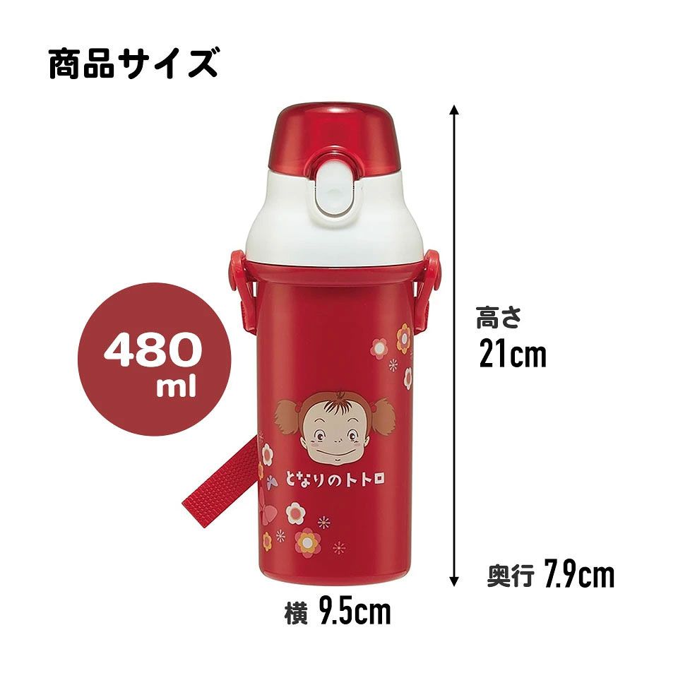 子供用 直飲み プラスチック 水筒 480ml となりのトトロ メイのお弁当/PSB5SANAG_4973307657078