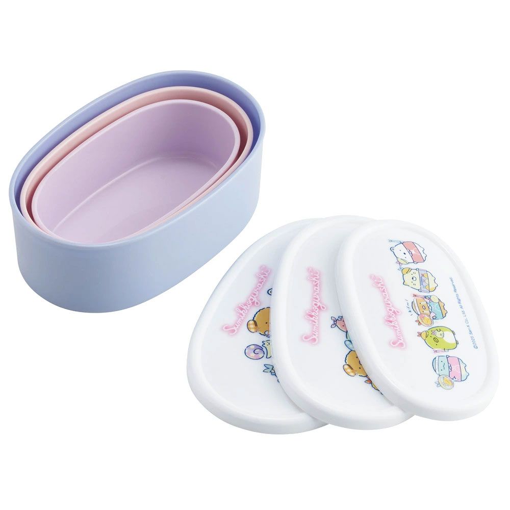 スケーター シール容器 3P キャラクター 保存 容器 セット 3個セット キッズ 可愛い skater SRS3S すみっコぐらし すみっこ ぐらし 女の子 女子【3個 セット 幼稚園 保育園 子供 子ども 弁当 ランチ】