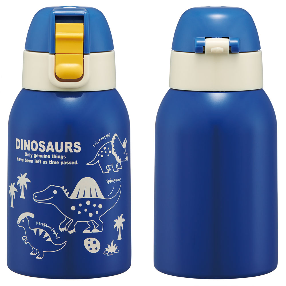 カバー付ダイレクトステンレスボトル 400ml ディノサウルス ピクチャ/KSTCH4_4973307624551