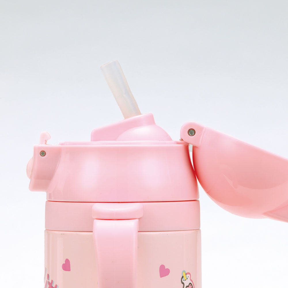 【送料無料】超軽量2WAYストローステンマグ 350ml キティぬいぐるみ/STWM3N_4973307632945