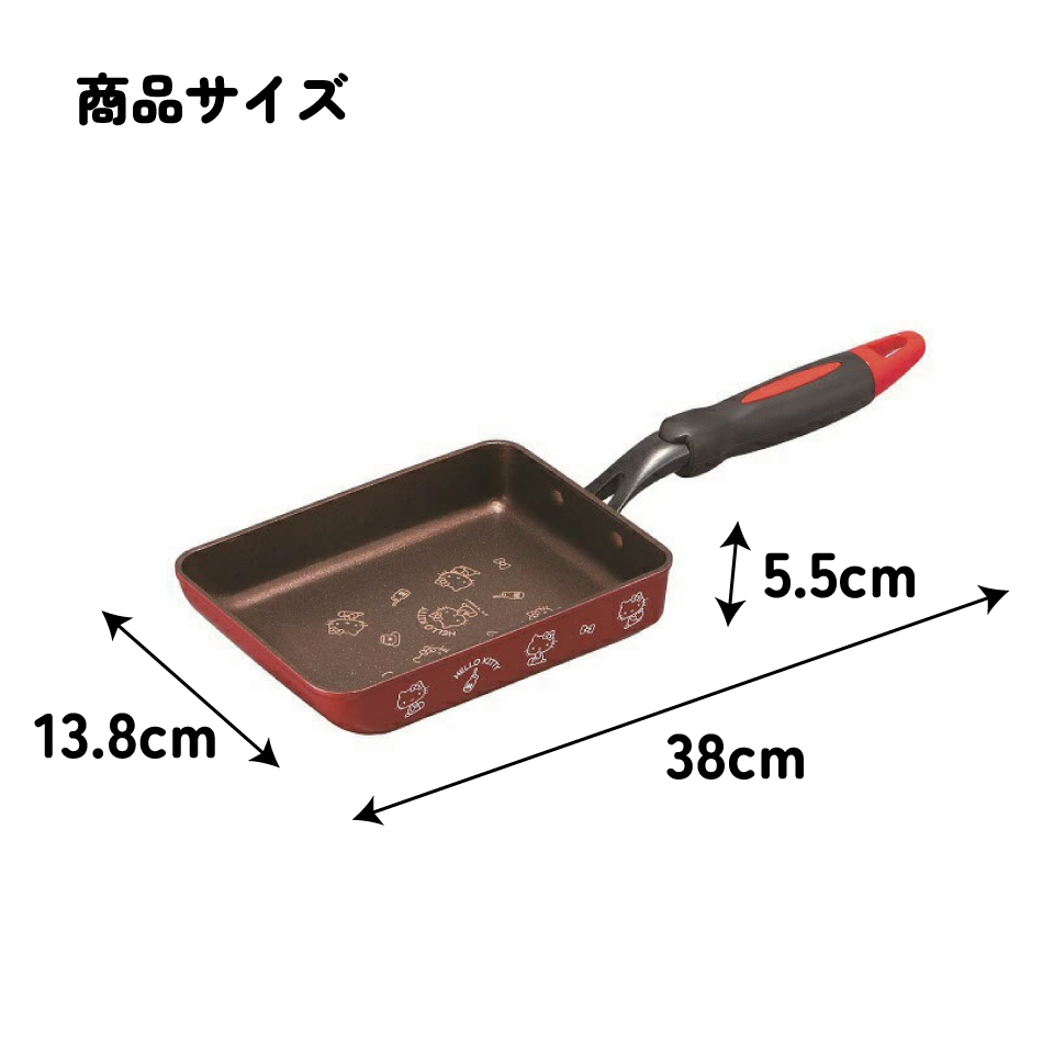 【送料無料】エッグパン●ハローキティ●//フライパン 調理器具 料理 たまご焼き 朝食 調理 IH対応 ガス火対応 キャラクター キッチングッズ サンリオ キティちゃん// スケーター