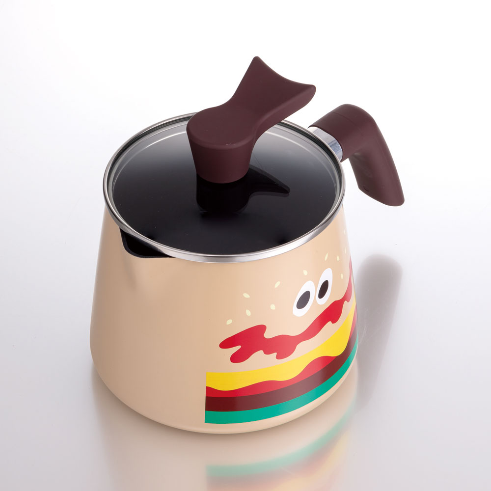 マルチポット 1.9L 1900ml 鍋 なべ 片手鍋 ガス火用 調理器具 調理 料理 スケーター skater ANMP2 バーガーコンクス BURGER CONX 男の子 女の子