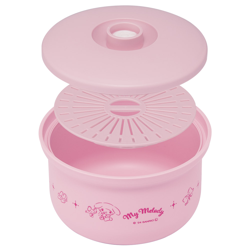 専用ポンプ付き 真空 おひつ 3合用 ごはん ご飯 ゴハン 保存 冷蔵庫 御櫃 お櫃 容器 スケーター skater BOH3 マイメロディ マイメロ サンリオ
