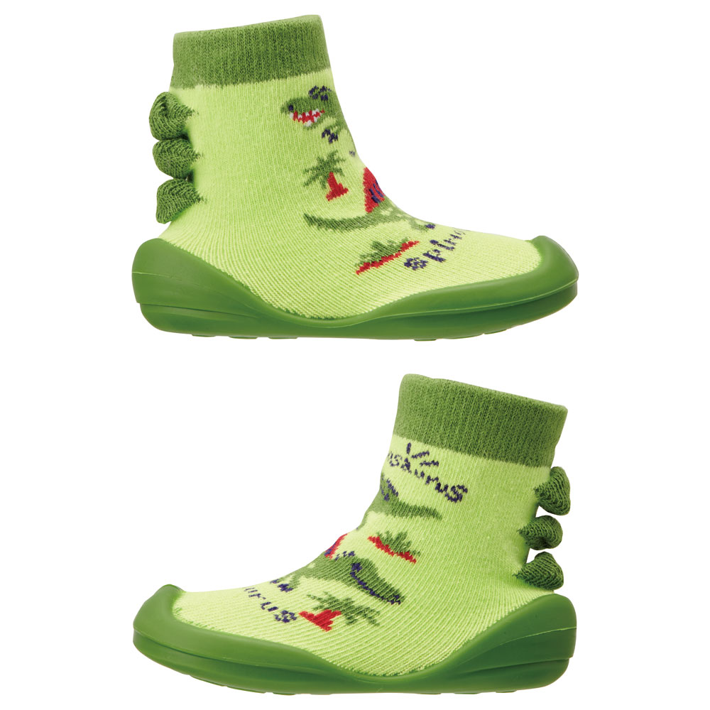 ソックス シューズ ギフトボックス XS 11.3cm ベビー 靴 赤ちゃん BSSHL1G スケーター skater ディノサウルス 恐竜 ダイナソー 男の子 男子【キャラクター 靴下 くつ クツ ファーストシューズ】