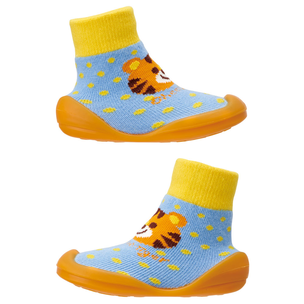 ソックス シューズ ギフトボックス XS 11.3cm ベビー 靴 赤ちゃん BSSHL1G スケーター skater トラ とら チアフル タイガー 動物 男の子 男子【キャラクター 靴下 くつ クツ ファーストシューズ】