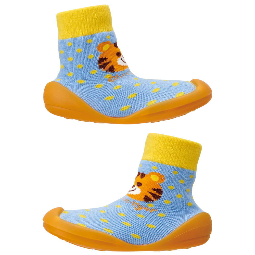 ソックス シューズ ギフトボックス M 12.6cm ベビー 靴 赤ちゃん BSSHL3G スケーター skater トラ とら チアフル タイガー 動物 男の子 男子【キャラクター 靴下 くつ クツ ファーストシューズ】