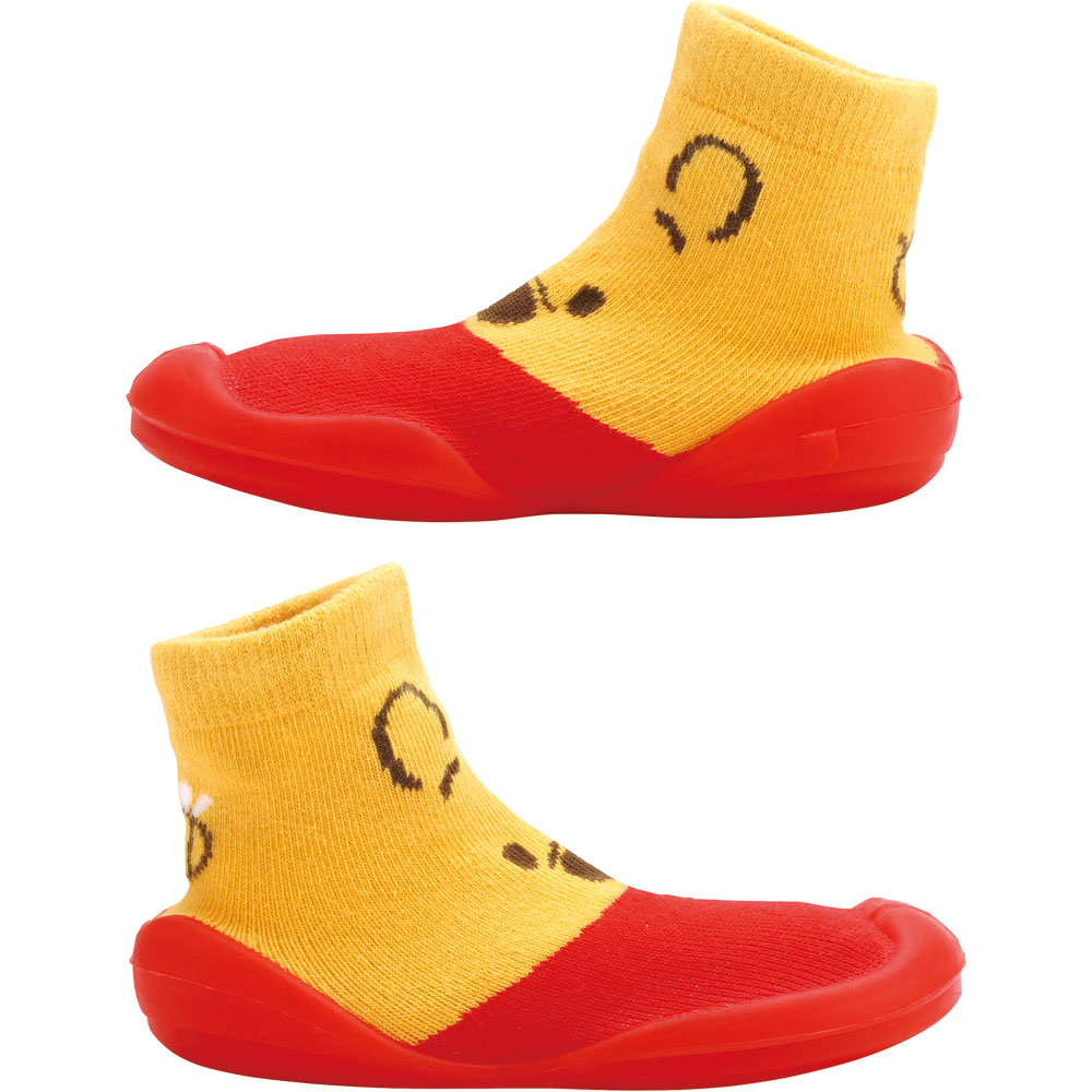 ソックス シューズ ギフトボックス L 13.3cm ベビー 靴 赤ちゃん BSSHL4G スケーター skater くまのプーさん プーさん Pooh 男の子 女の子【キャラクター 靴下 くつ クツ ファーストシューズ】