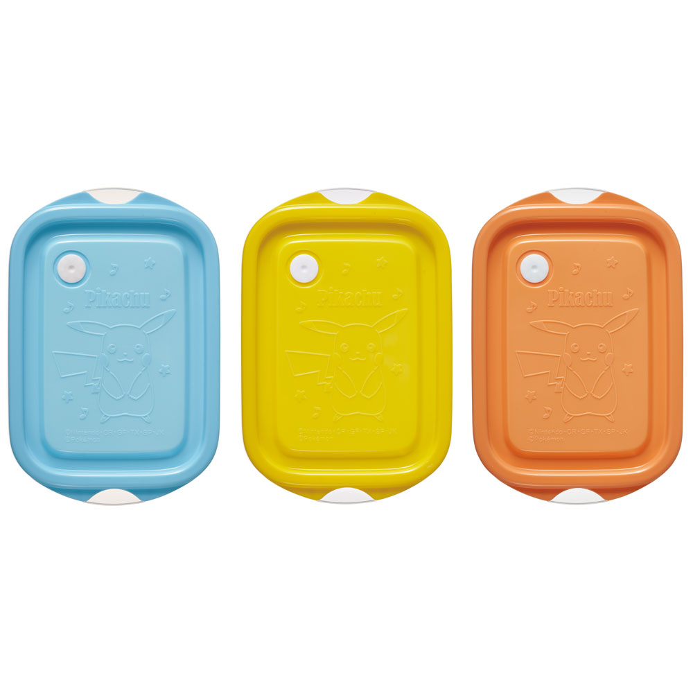 保存容器 セット 3個入り 500ml プラスチック 電子レンジ対応 食品 おしゃれ skater スケーター FCN2RAG ポケットモンスター ポケモン ピカチュウ 男の子