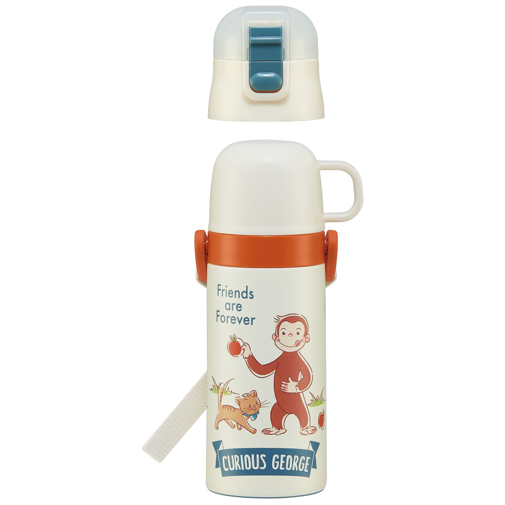 【送料無料】2WAYステンレスボトル 400ml/350mlおさるのジョージ/SKCP3_4973307579431