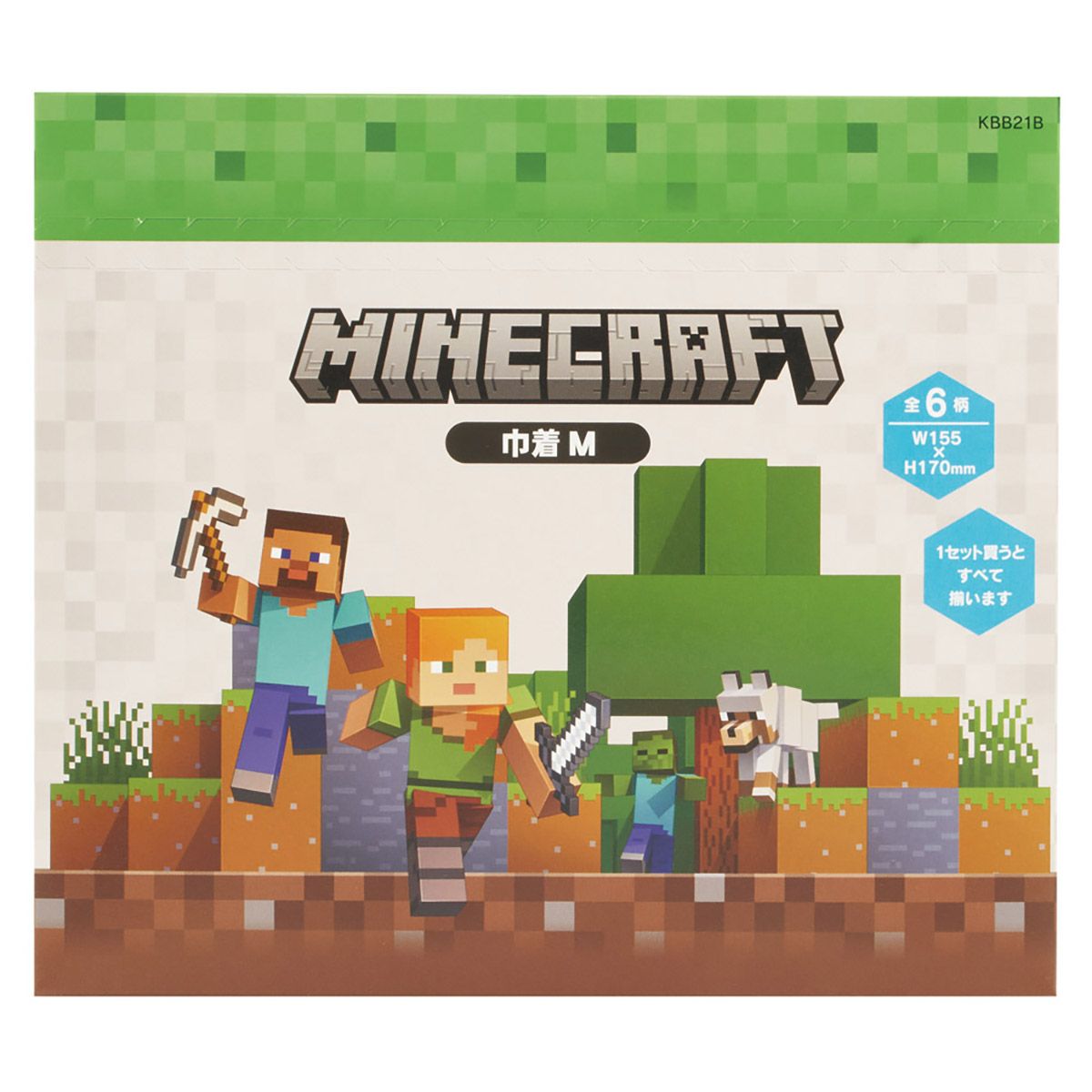 【送料無料】スケーター キャラクター ミステリーボックス巾着 M 全6種類 KBB21B skater マインクラフト マイクラ Minecraft 男子 女子【ブラインド ランチ巾着 ランダム お楽しみ サプライズ】