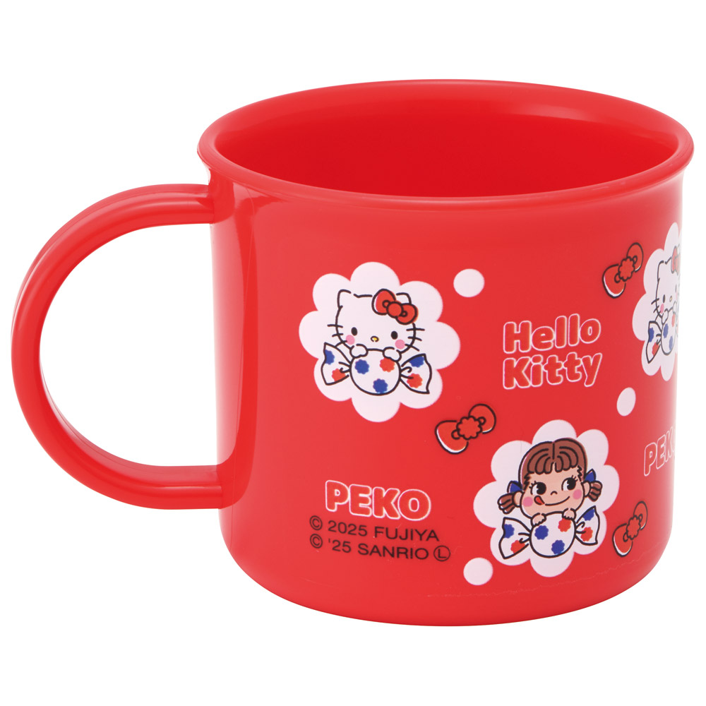 抗菌食洗機対応プラコップ 200ml ペコちゃん×ハローキティ/KE4AAG_4973307709692