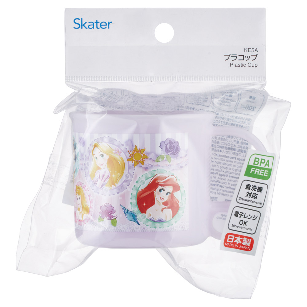 スケーター プラスチック コップ 幼稚園 200ml 子供 プラコップ 食洗機 コップ 割れない skater KE5A ディズニー プリンセス 26年 女の子 女子