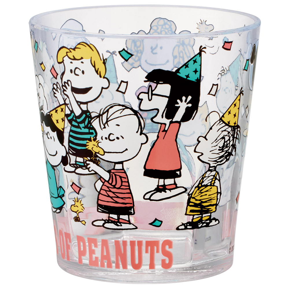 スケーター アクリル コップ 割れにくい 280ml プラスチック 子供 子ども キッズ キャラクター skater KSA4 スヌーピー PEANUTS 75th Anniversary SNOOPY【アクリルコップ 洗面所 食器 タンブラー 透明 クリア】