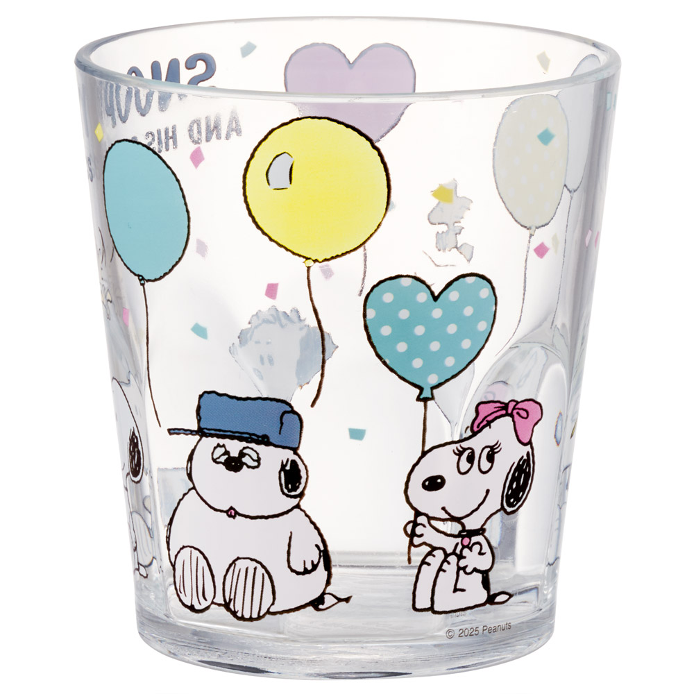 アクリル コップ 割れない 280ml プラスチック 子供 子ども キッズ キャラクター skater スケーター KSA4 スヌーピー SNOOPY バルーン ピーナッツ 女性【アクリルコップ 洗面所 食器 タンブラー 透明 クリア】