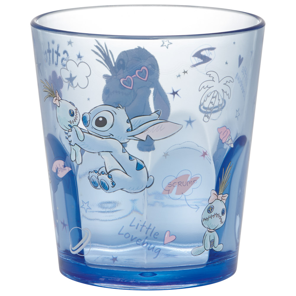 スケーター アクリル コップ 割れにくい 280ml プラスチック 子供 子ども キッズ キャラクター skater KSA4J リロ＆スティッチ ハグ スティッチ 男子 女子【透明 クリア アクリルコップ 洗面所 タンブラー】