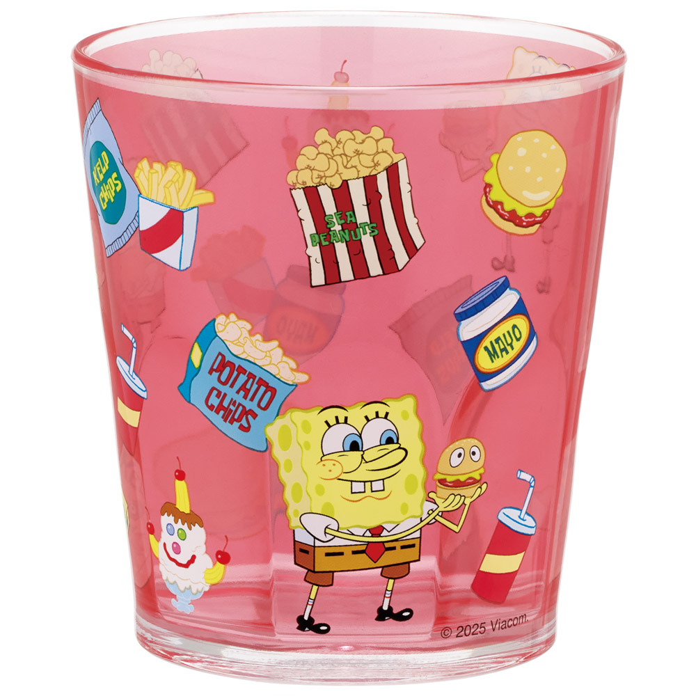 スケーター アクリル コップ 割れにくい 280ml プラスチック 子供 子ども キッズ キャラクター skater KSA4J スポンジ・ボブ グッズ キャラクター SpongeBob【透明 クリア アクリルコップ 洗面所 タンブラー】