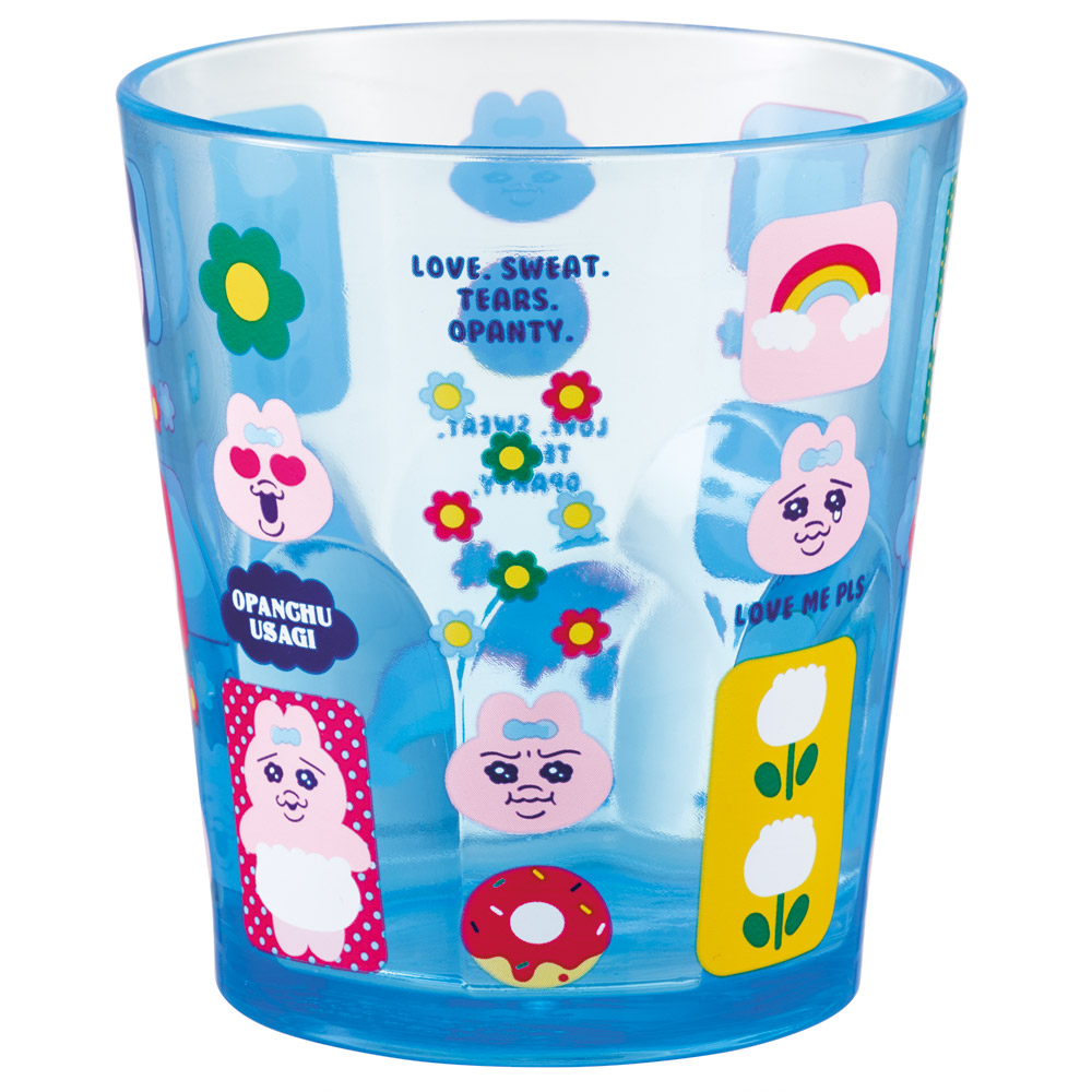 スケーター アクリル コップ 割れにくい 280ml プラスチック 子供 キッズ キャラクター skater KSA4J おぱんちゅうさぎ おパンチュウサギ 女子 女の子【透明 クリア アクリルコップ 洗面所 タンブラー】