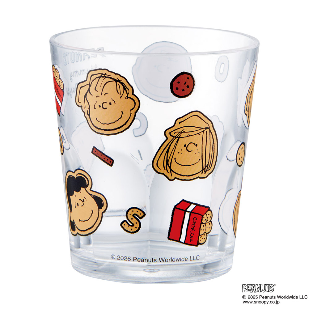 スケーター アクリル コップ 割れにくい 280ml プラスチック 子供 キッズ キャラクター skater KSA4J スヌーピー クッキー SNOOPY ピーナッツ 女性【透明 クリア アクリルコップ 洗面所 タンブラー】
