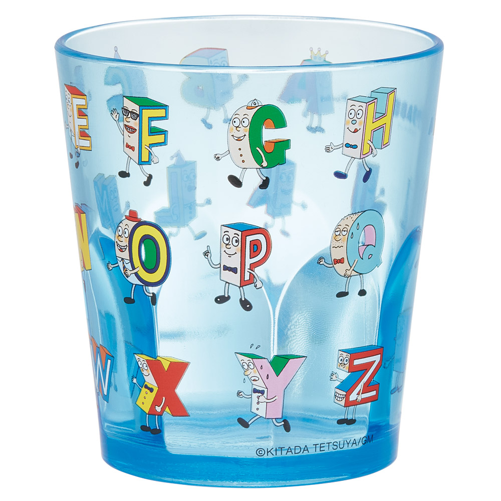 スケーター アクリル コップ 割れにくい 280ml プラスチック 子供 キッズ キャラクター skater KSA4J ALL アルファベッツ ポンキッキーズ P-chan Pちゃん【透明 クリア アクリルコップ 洗面所 タンブラー アルファベット】