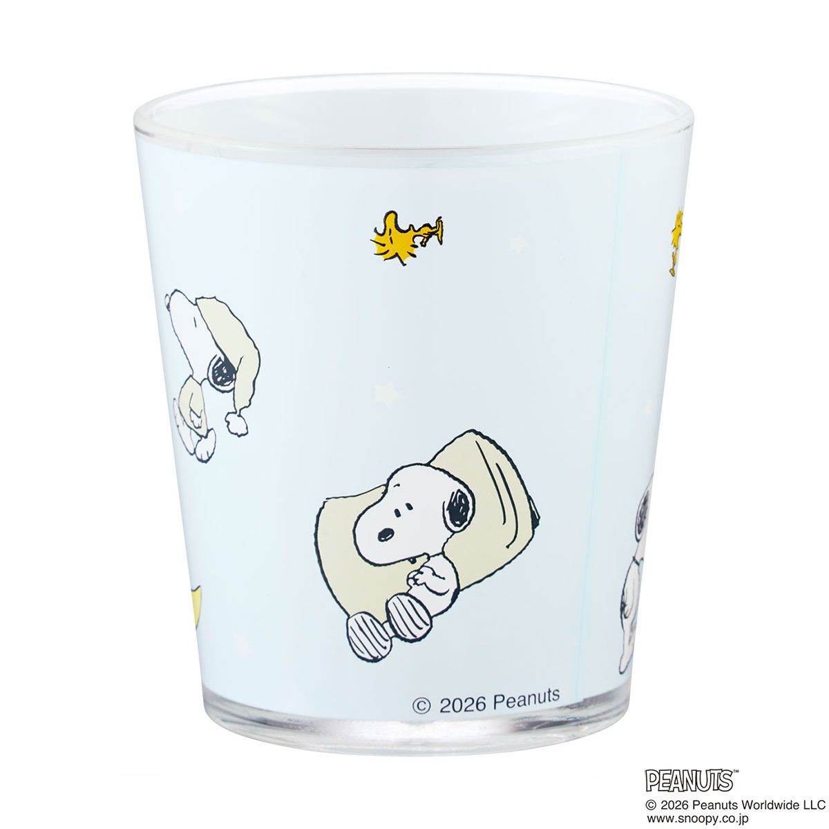 スケーター アクリル コップ 割れにくい 280ml プラスチック 子供 キッズ キャラクター skater KSA4J スヌーピー おやすみ SNOOPY ピーナッツ 女性【透明 クリア アクリルコップ 洗面所 タンブラー】