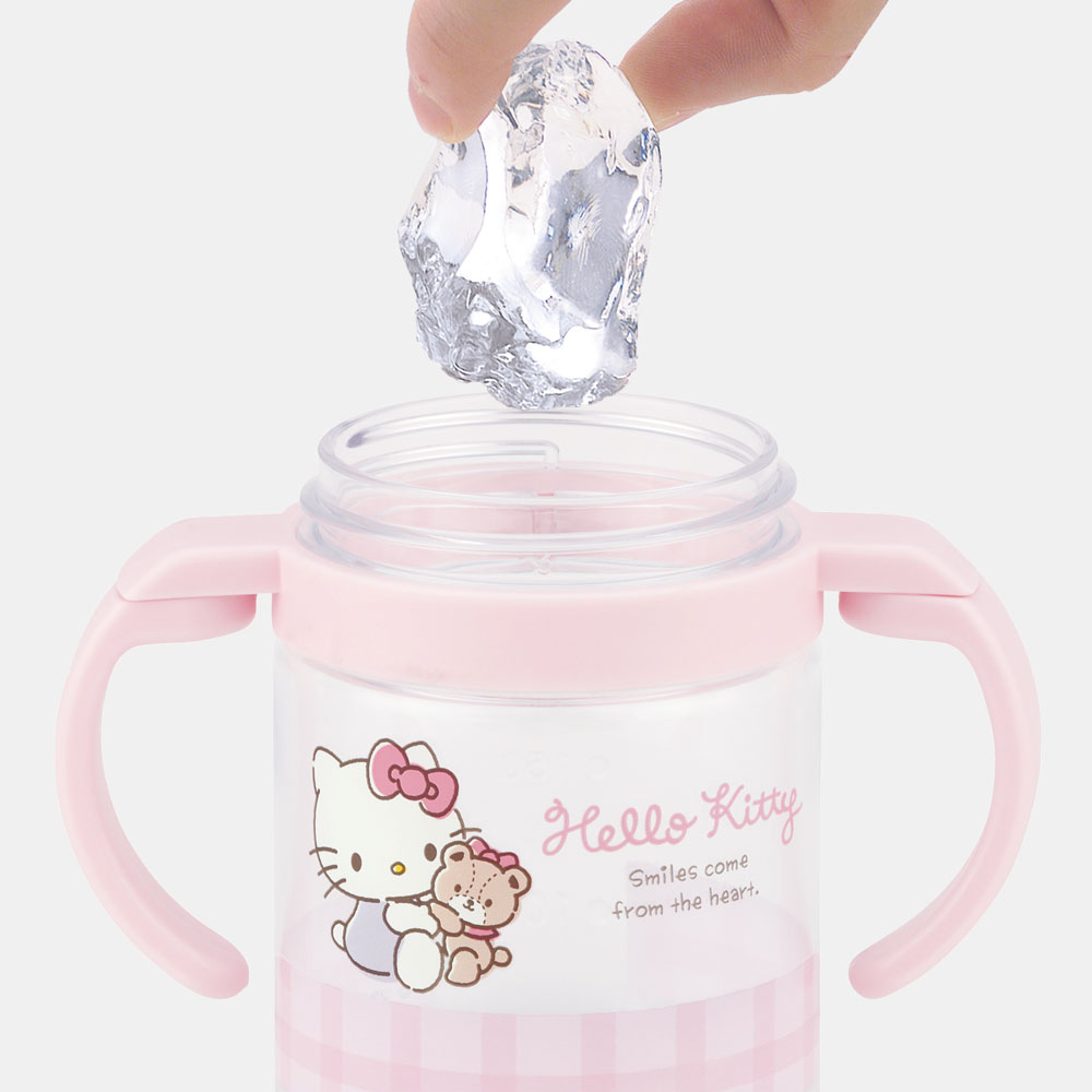 折りたたみ ストローマグ 260ml ベビーマグ ベビー ストロー マグ 両手 子供 1歳 skater スケーター KSHW1N キティ ハローキティ キティちゃん 女の子【キャラクター ストローコップ ハンドル コンパクト】