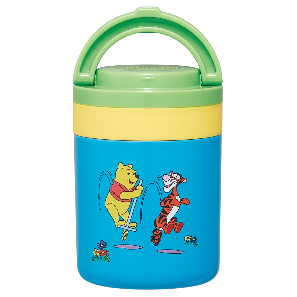 折りたたみ ハンドル付き 保温 保冷 デリカポット スープジャー 300ml お弁当 ランチ スケーター skater LJFO3AG くまのプーさん プーさん Pooh 女性 レディース